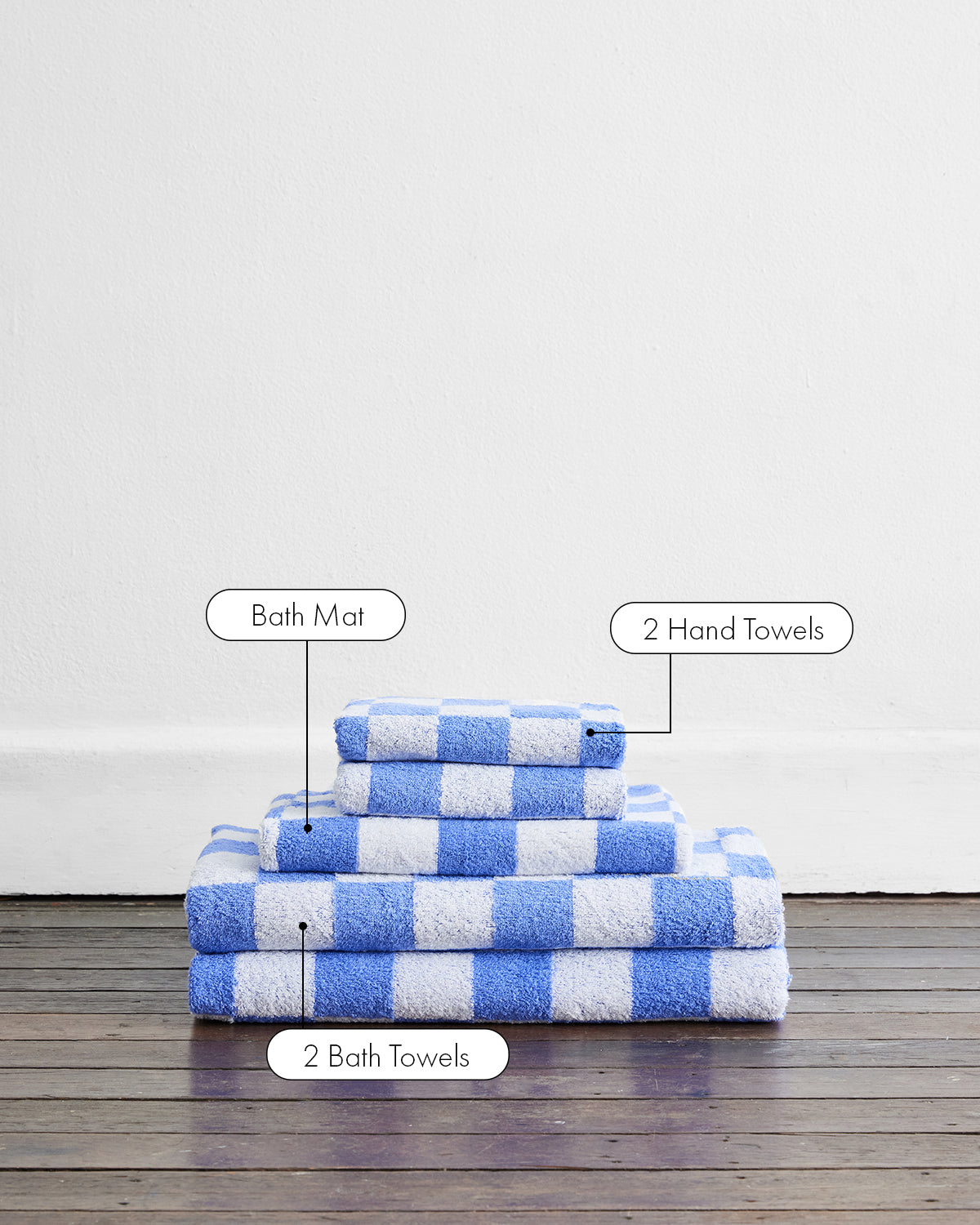 Wildflower & White Check Bath Towel Bundle – Bed Threads