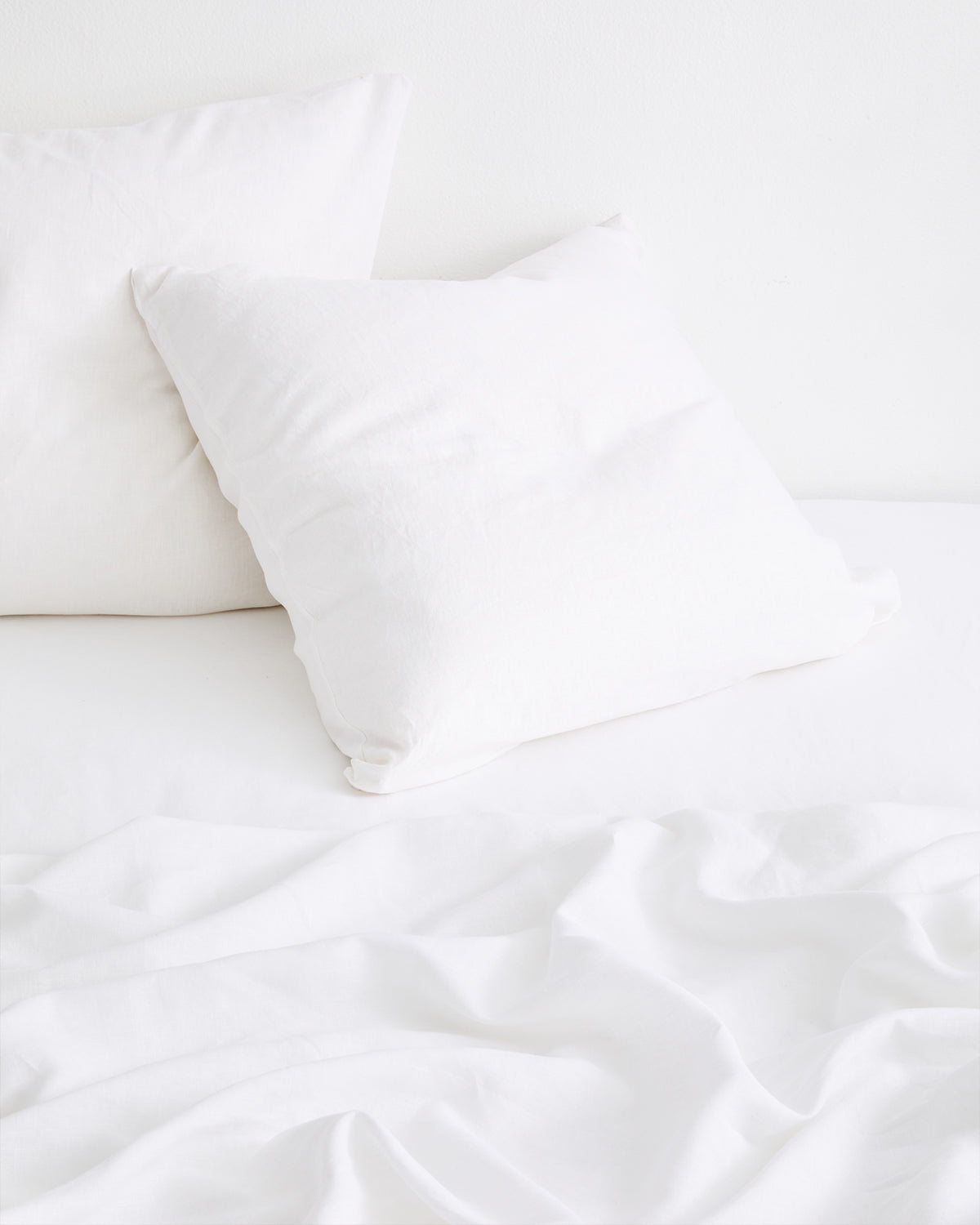 White linen sale european pillowcases