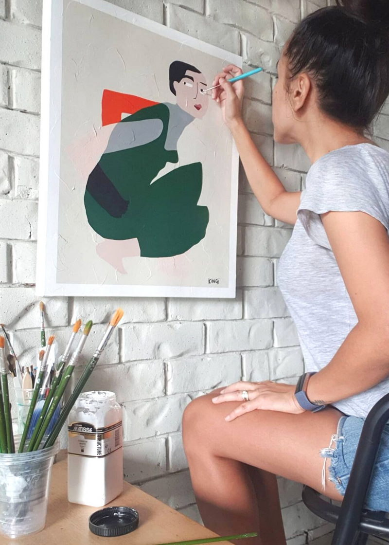 Artist Amber Kingi