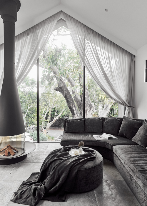 Beautiful grey Scandi house interior