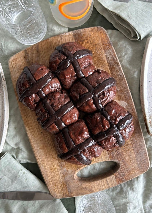 These Chocolate Hot Cross Buns Are the Indulgent Easter Treat You Deserve