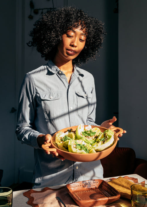 Maryah Ananda's Refreshing Tofu Larb in Lettuce Cups