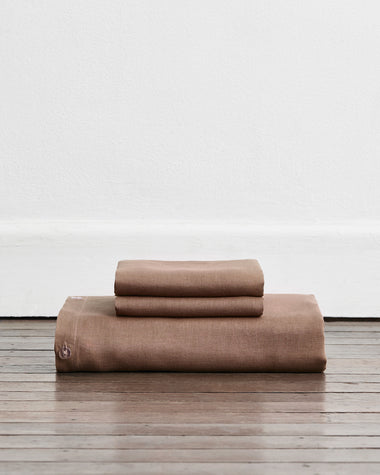Portobello 100% French Flax Linen Duvet Cover Set