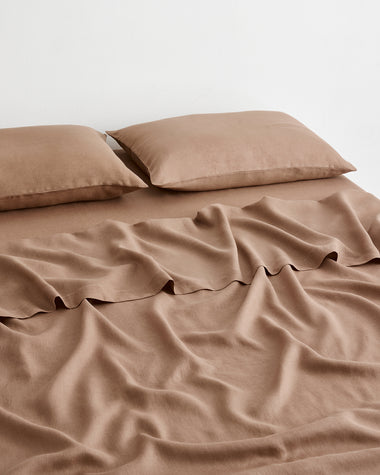 Portobello 100% French Flax Linen Sheet Set