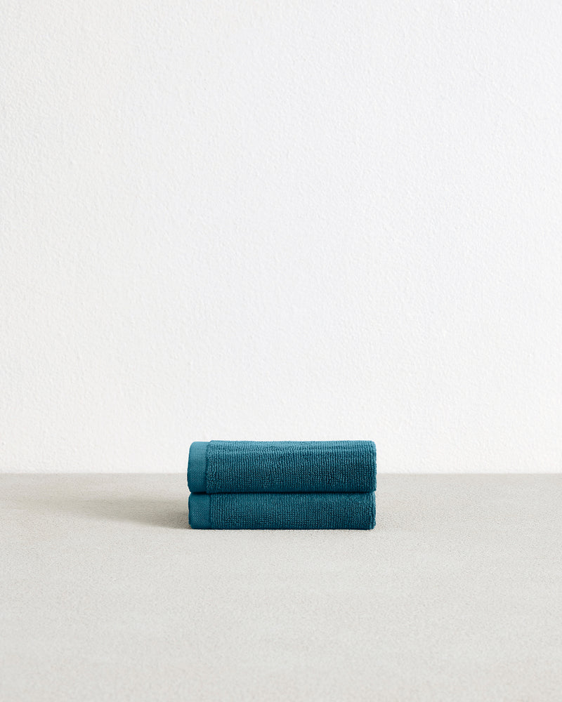 Aegean 100% Cotton Terry Face Washers (Set of Two)