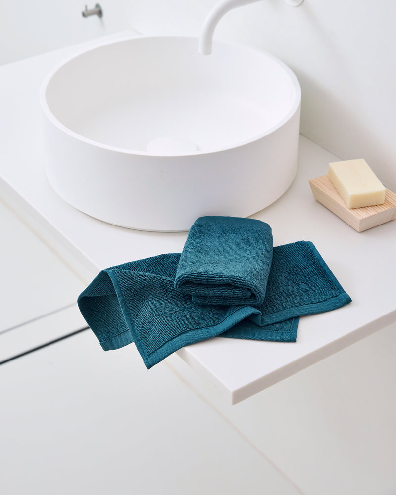 Aegean 100% Cotton Terry Face Washers (Set of Two)