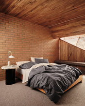 Graphite 100% Organic Cotton Bedding Set - view