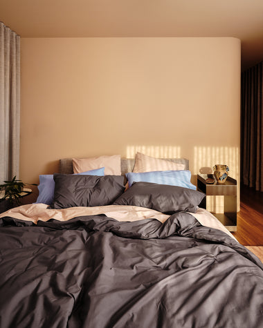 Graphite, Oyster & Sky 100% Organic Cotton Bedding Bundle