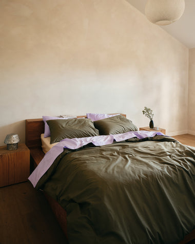 Eucalyptus, Vanilla & Violet 100% Organic Cotton Bedding Bundle