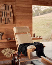 Shadow Cotton & Wool Mix Blanket - view