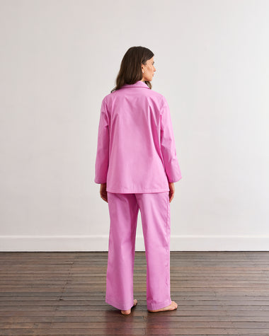 Bubblegum & Berry Piped Long Sleep Set