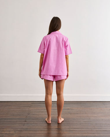 Bubblegum & Berry Piped Short Sleep Set
