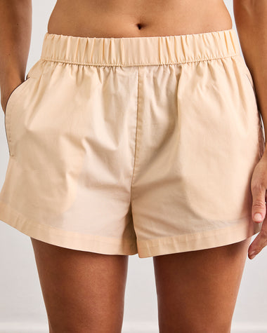 Vanilla & Espresso Piped Short Sleep Set