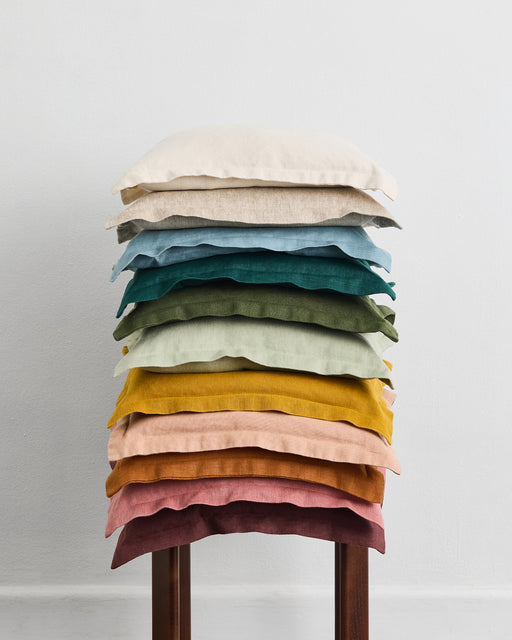 Oatmeal 100% French Flax Linen Cushion Cover