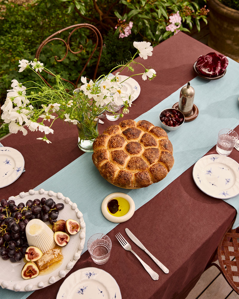Cacao 100% French Flax Linen Tablecloth