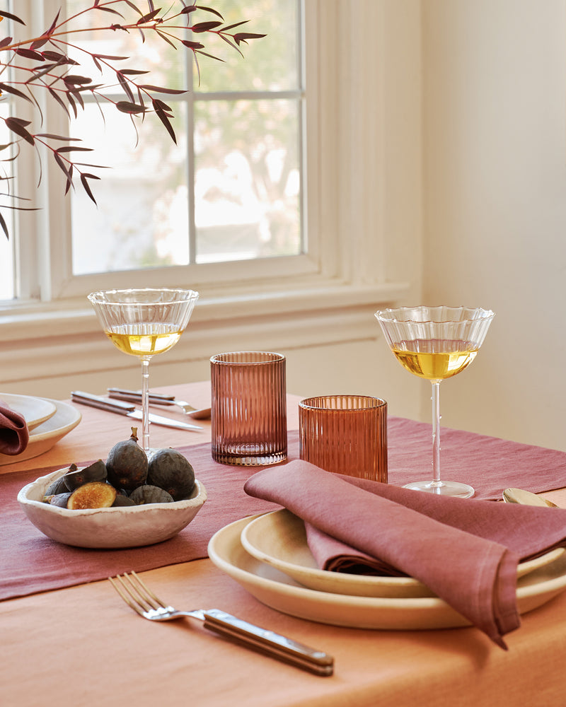 Cacao 100% French Flax Linen Napkins (Set of Four)