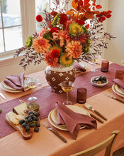 Cacao 100% French Flax Linen Napkins (Set of Four) - view