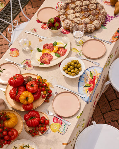 La Tavola 100% French Flax Linen Tablecloth