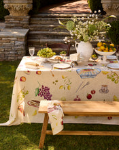La Tavola 100% French Flax Linen Tablecloth - view