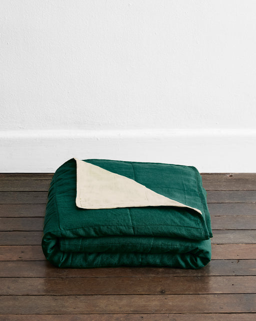 Forest & Crème Two-Tone Quilt