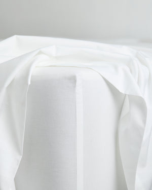 Crisp White 100% Organic Cotton Fitted Sheet