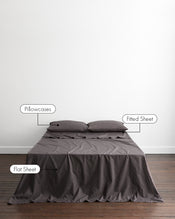 Graphite 100% Organic Cotton Sheet Set - view