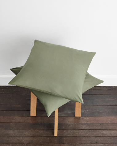 Eucalyptus 100% Organic Cotton European Pillowcases (Set of Two)