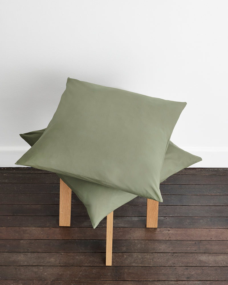 Eucalyptus 100% Organic Cotton European Pillowcases (Set of Two)