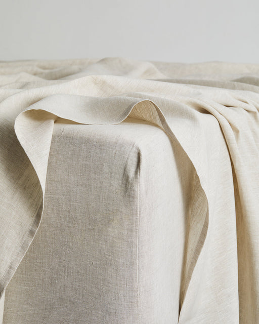 Coast & Oatmeal 100% French Flax Linen Bedding Bundle