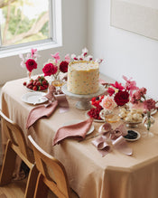 Pink Clay 100% French Flax Linen Napkins (Set of Four) - view