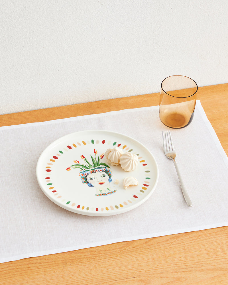 Idda Studio x Bed Threads 'Testa Di Moro' Ceramic Dinner Plate