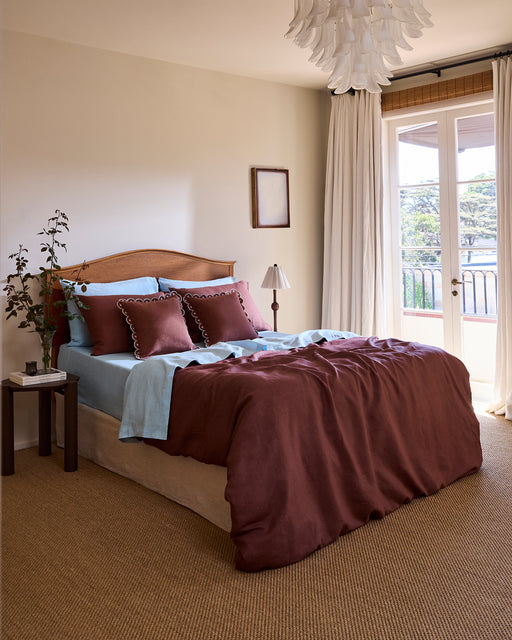 Coast 100% French Flax Linen Fitted Sheet Set