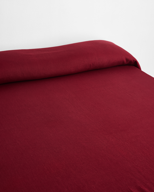 Mulberry Heavy Linen Bed Cover
