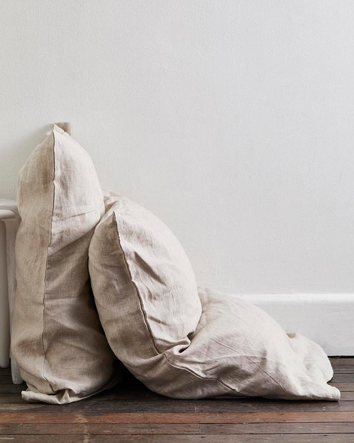 Coast & Oatmeal 100% French Flax Linen Bedding Bundle