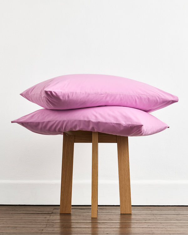 Bubblegum 100% Organic Cotton Pillowcases (Set of Two)