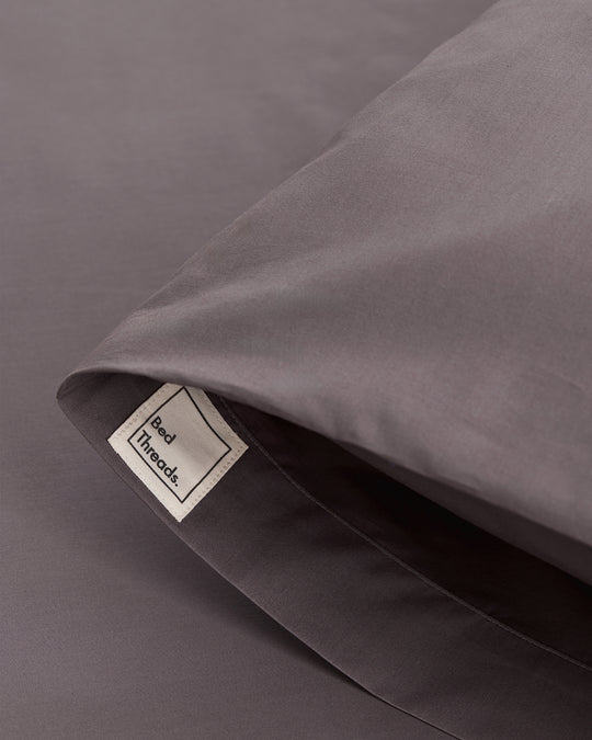Graphite 100% Organic Cotton Pillowcases (Set of Two)