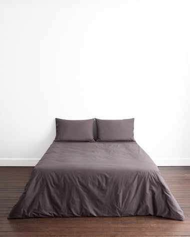 Graphite 100% Organic Cotton Pillowcases (Set of Two)