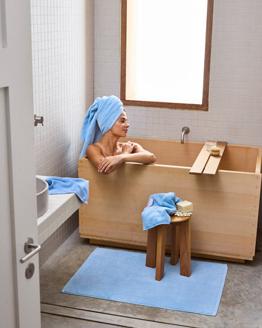 Sky 100% Cotton Terry Bath Sheet