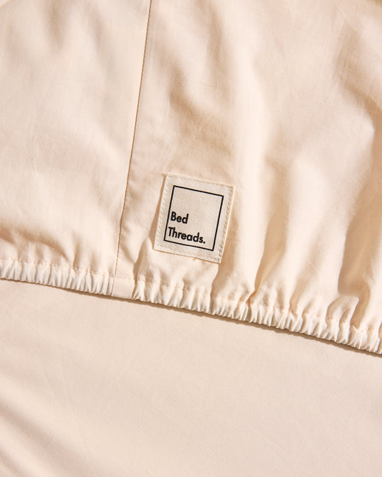 Vanilla 100% Organic Cotton Fitted Sheet