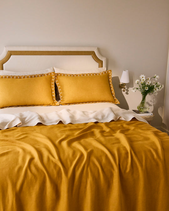 Crème 100% French Flax Linen Sheet Set