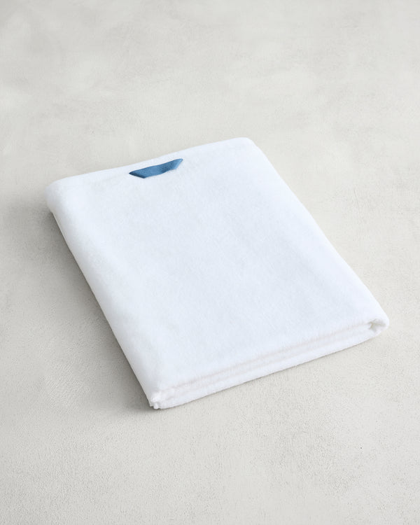 Crisp White 100% Cotton Terry Bath Sheet