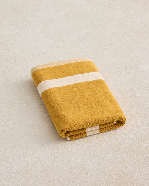 Crème & Turmeric Two-Toned Bath Mat