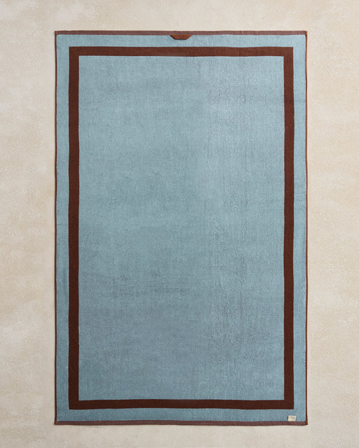 Cacao & Lagoon Two-Toned 100% Cotton Terry Bath Sheet Bundle