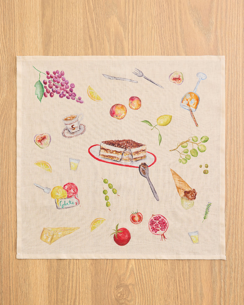 La Tavola 100% French Flax Linen Napkins (Set of Four)