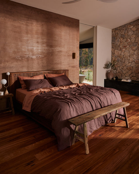 Hazelnut 100% French Flax Linen Flat Sheet