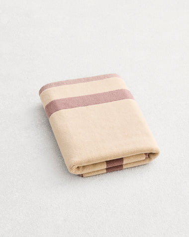 Lavender & Crème Two-Toned 100% Cotton Terry Bath Mat