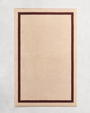 Crème & Cacao Two-Toned 100% Cotton Terry Bath Sheet Bundle