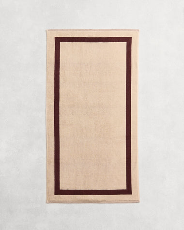 Crème & Cacao Two-Toned 100% Cotton Terry Bath Towel Bundle