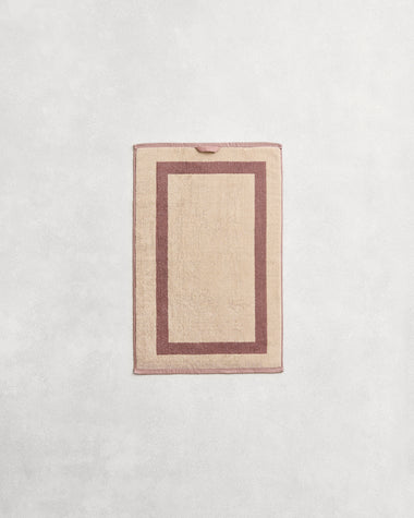 Lavender & Crème Two-Toned 100% Cotton Terry Hand Towel
