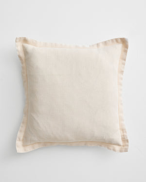 Crème 100% French Flax Linen Cushion Cover